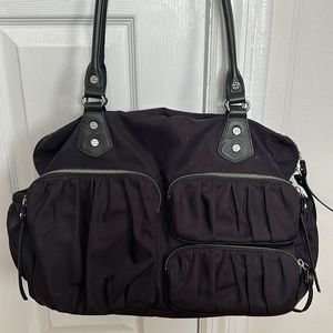 MZ Wallace Large Kate Bedford Dawn Nylon Leather Diaper Handbag
